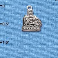 C2689+ - Laughing Buddha - 3-D - Silver Charm